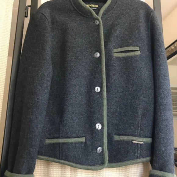 Geiger Jackets & Blazers - Geiger Austrian boiled wool Trachten Dirndl sweater jacket